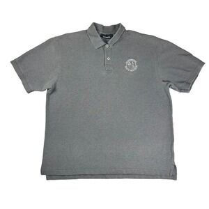 Ashworth Mens Gray Alderbrook Golf & Yacht Club Pique Polo Shirt Size M Cotton